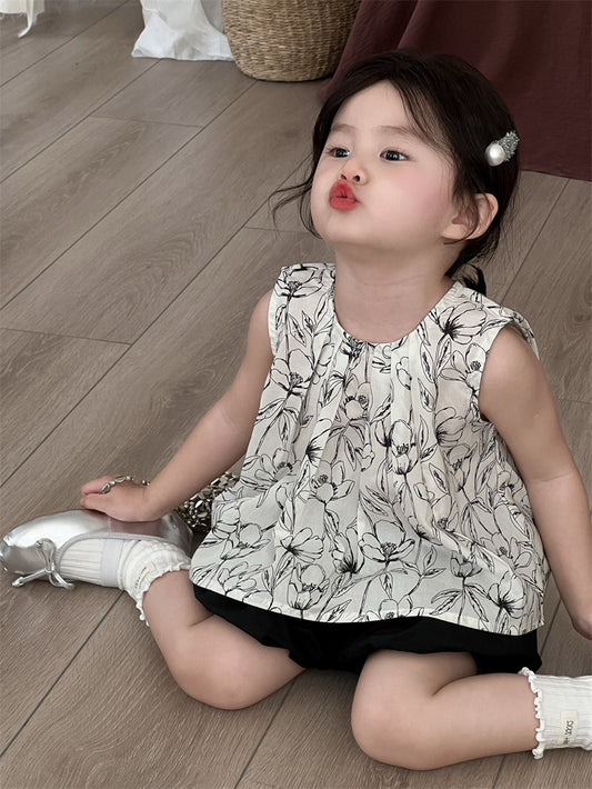 Monochrome Garden Blouse