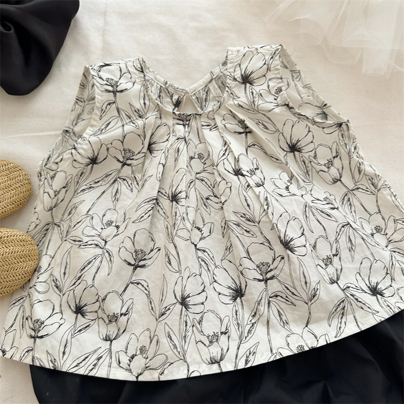 Monochrome Garden Blouse