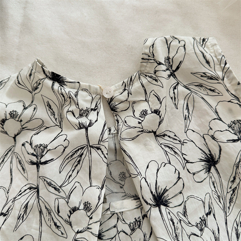 Monochrome Garden Blouse