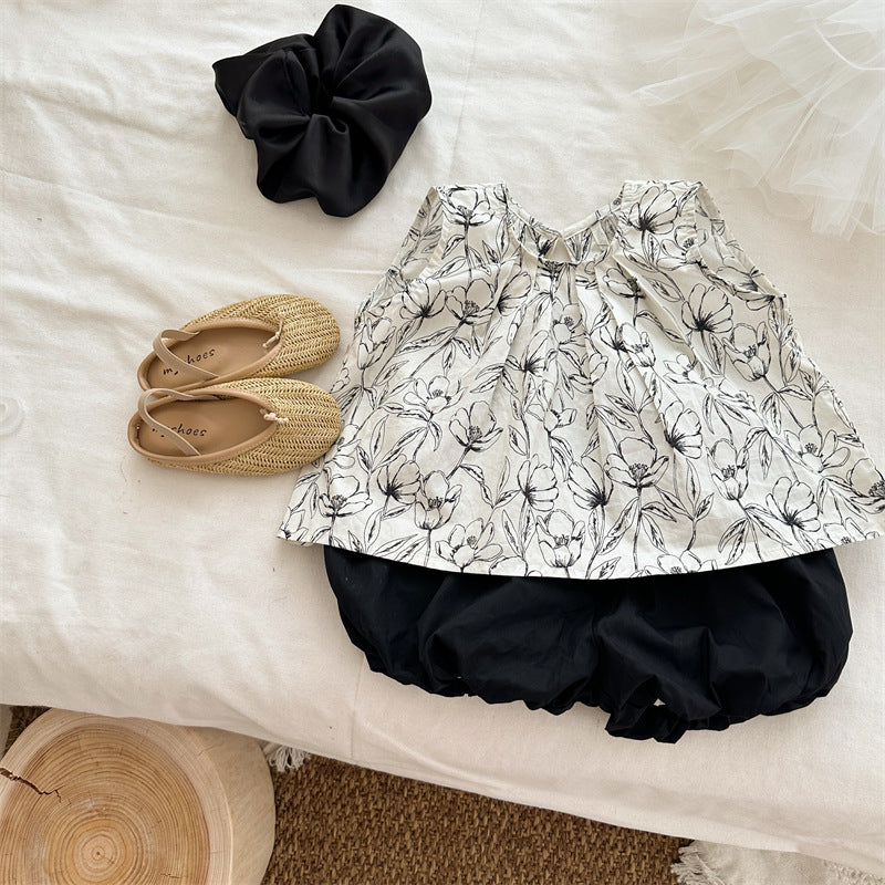 Monochrome Garden Blouse