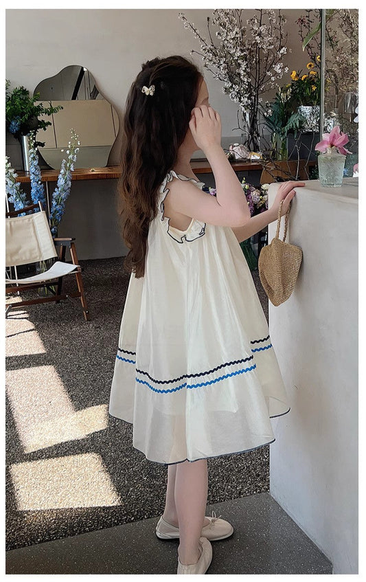 Bluebell Breeze Embroidered Dress