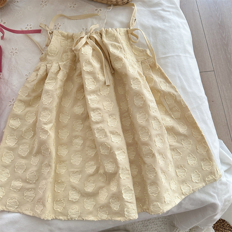 Rosy Textured Swing Dress
