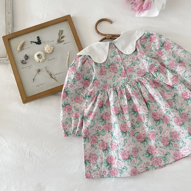 Rose Print Dress