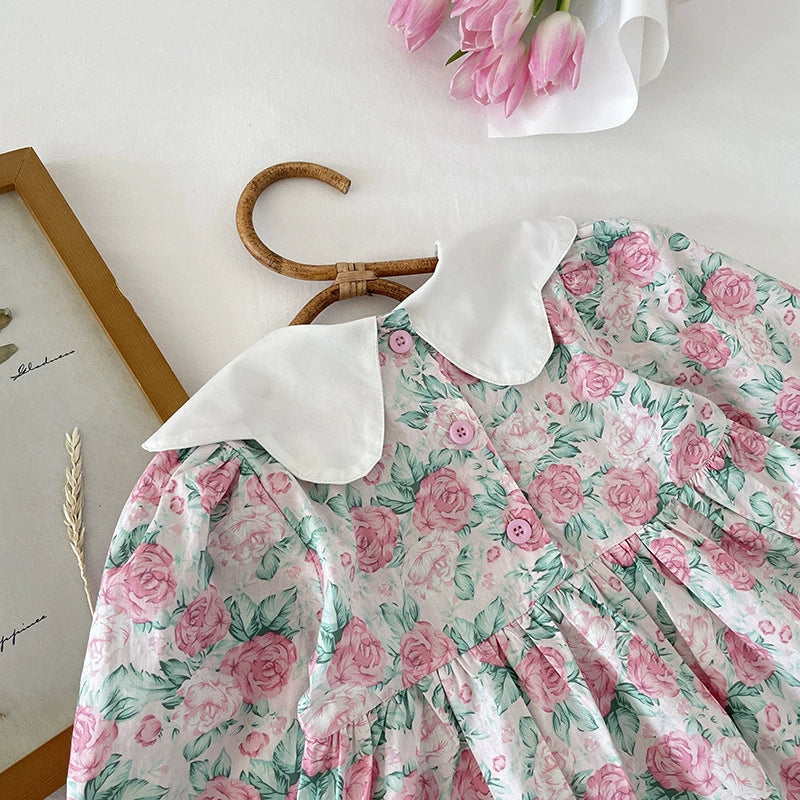 Rose Print Dress