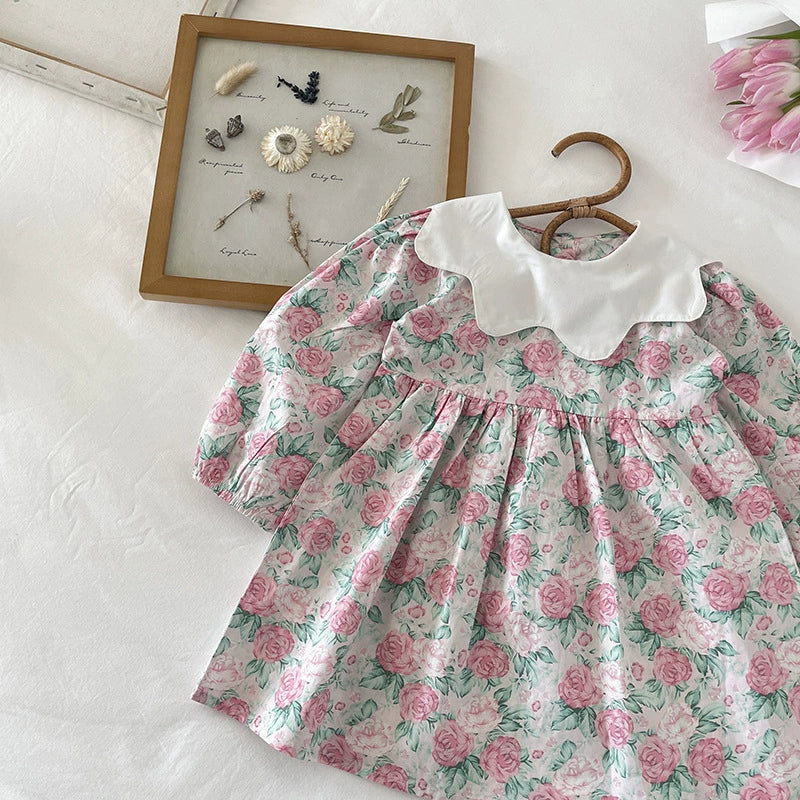 Rose Print Dress