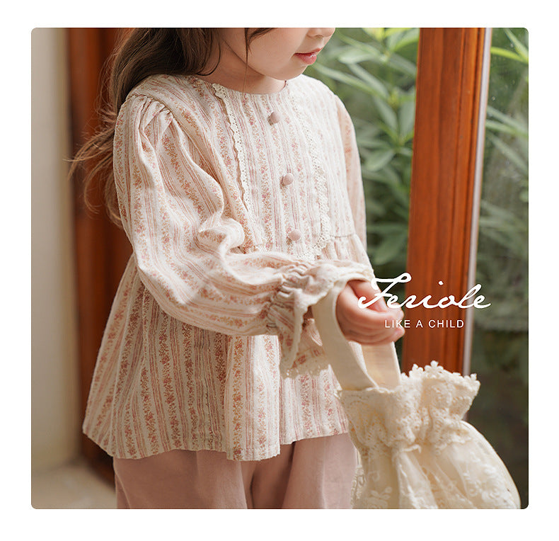 Doll shirt + Pink long pants