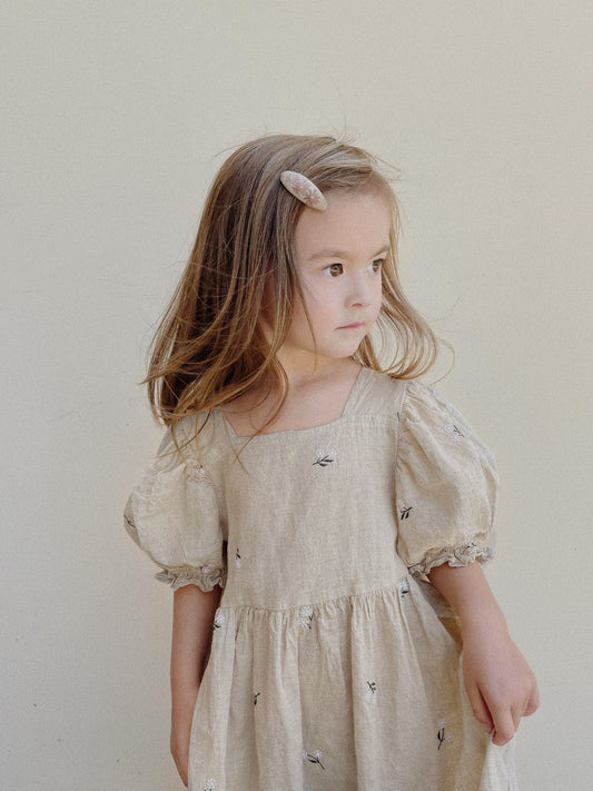 Meadow Bloom Linen Dress