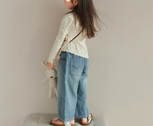 Easy Fit Jeans – Washed Blue