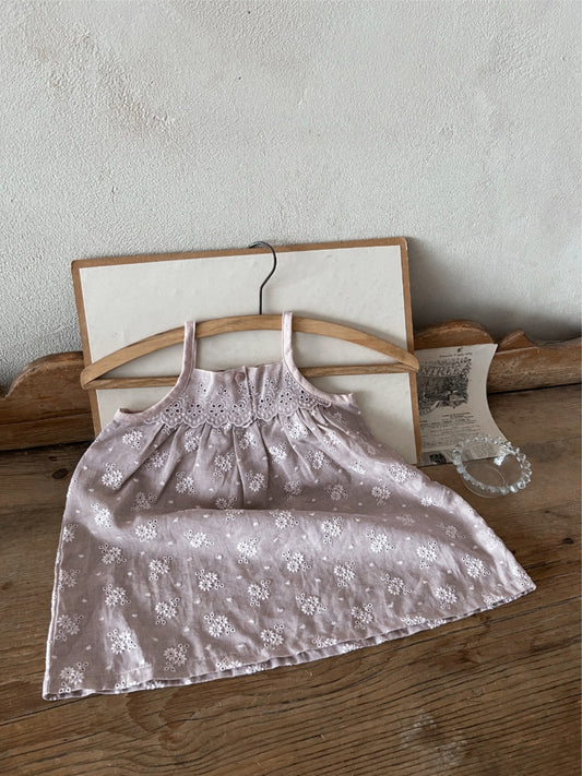 Blush Eyelet Lace Summer Dress