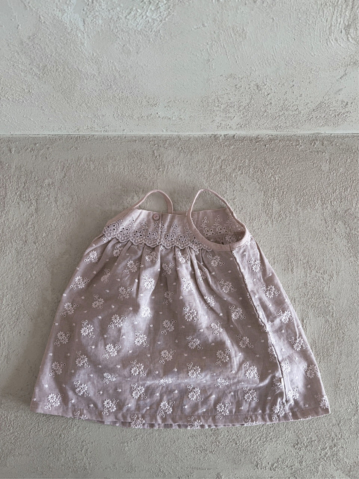 Blush Eyelet Lace Summer Dress