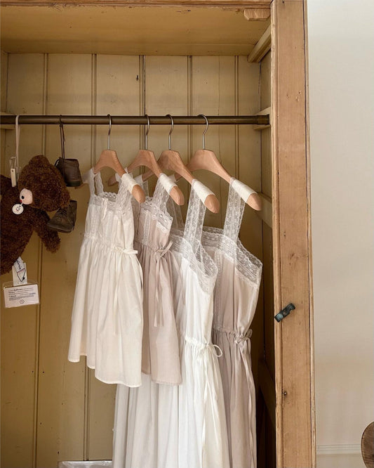 Blush Lace Strap Dress