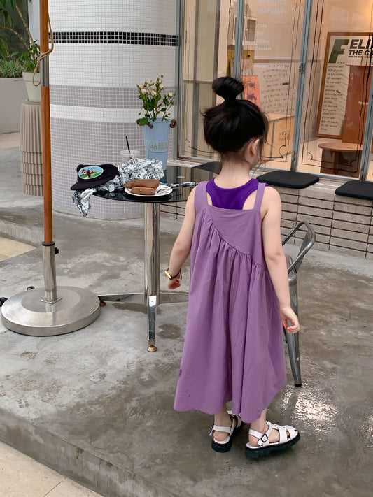 Purple 2-Piece Tank and Dress Set