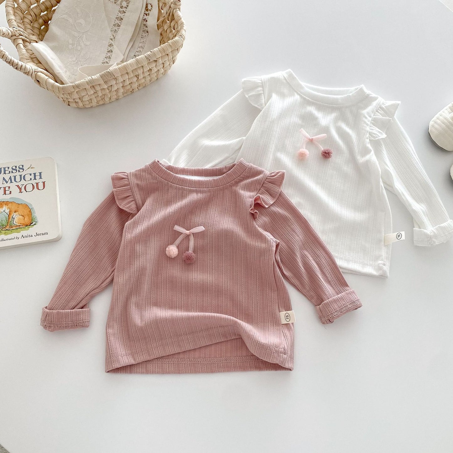 Long-Sleeve Shirt with pom poms