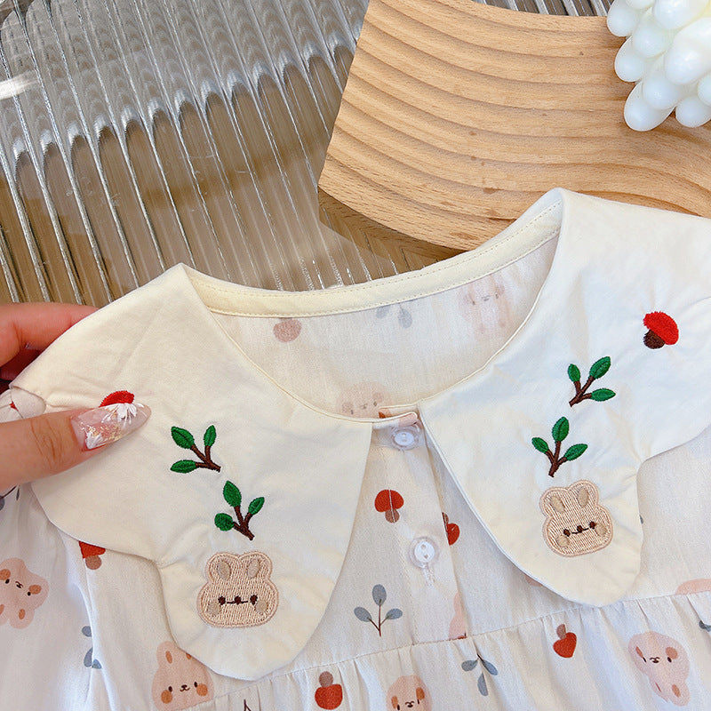 Cherry Bear Print Blouse