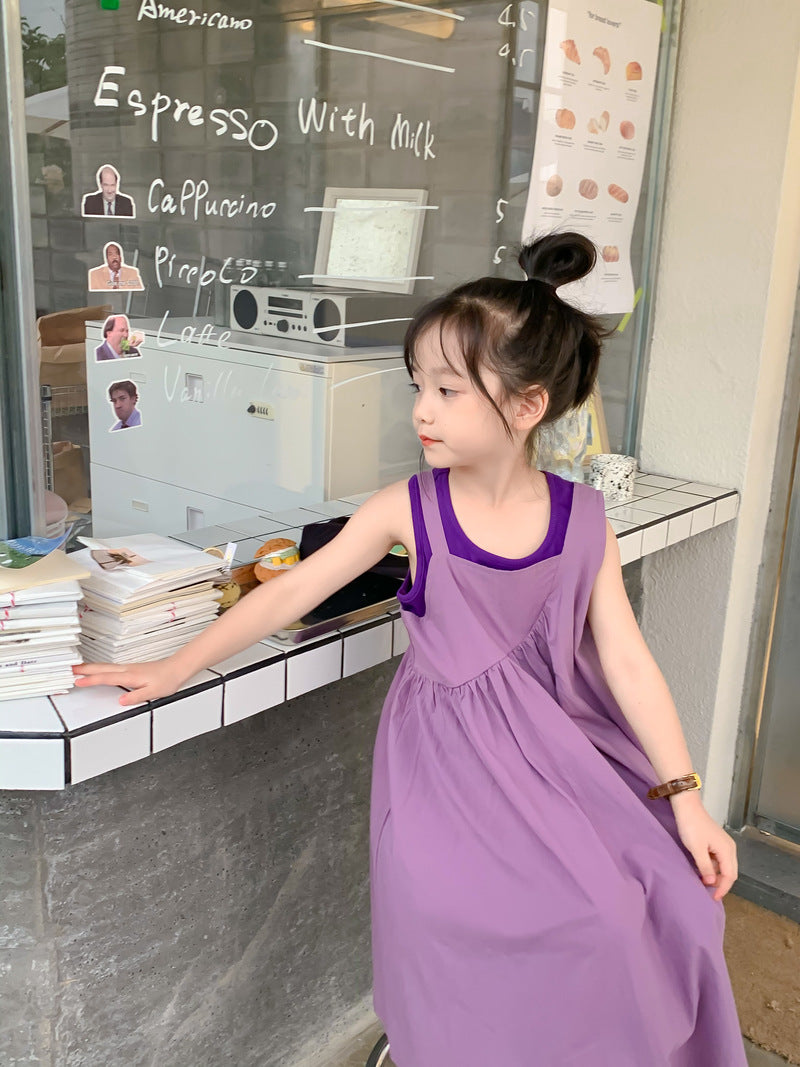 Purple 2-Piece Tank and Dress Set