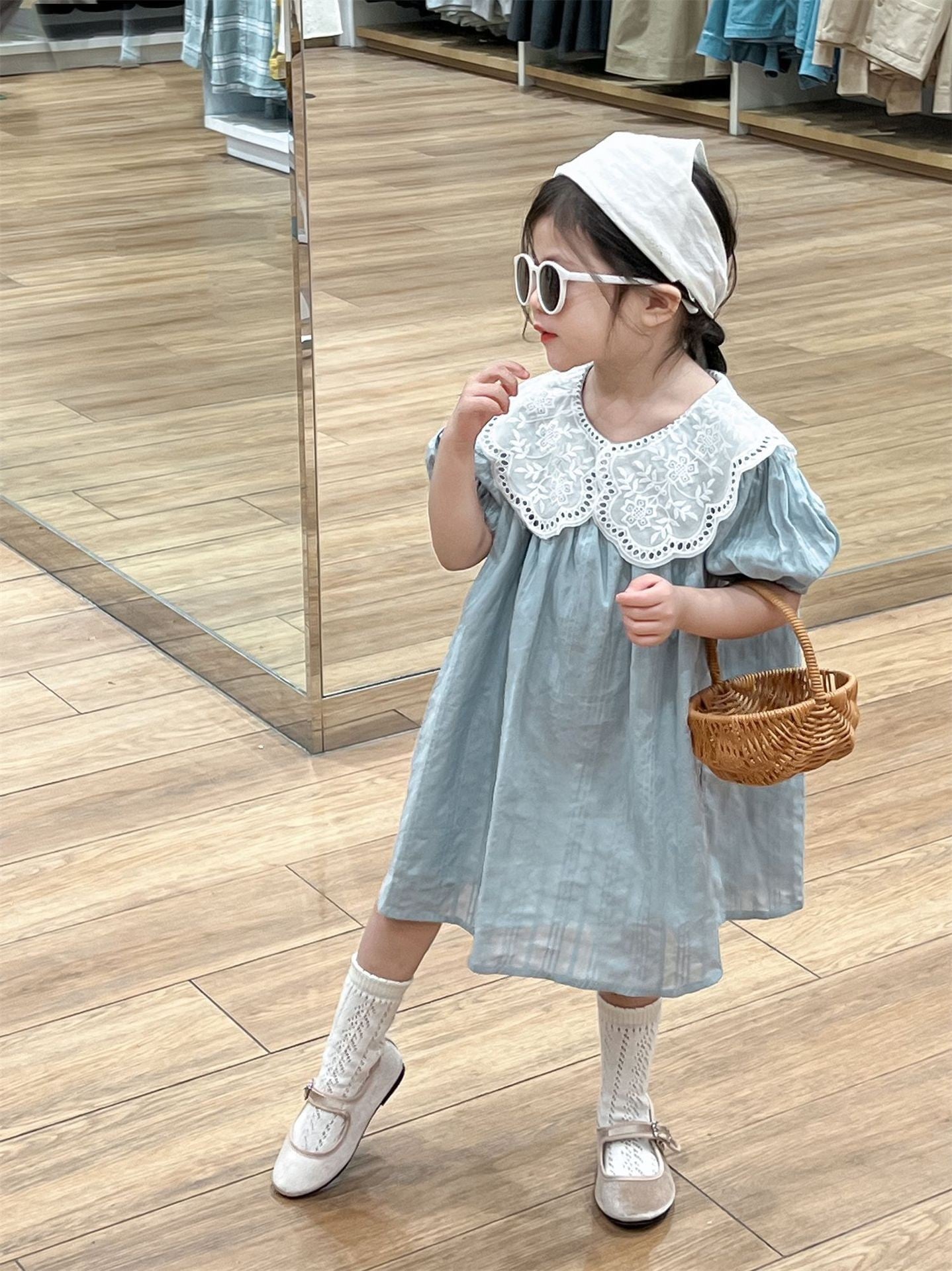 Bluebell Lace Collar Dress