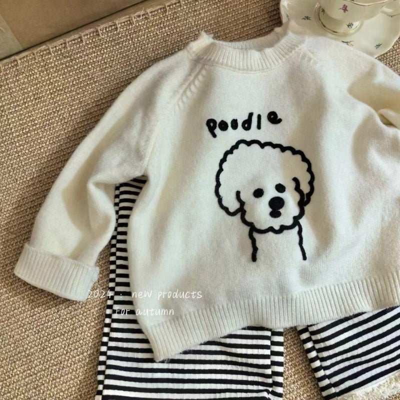 White Poodle Sweater