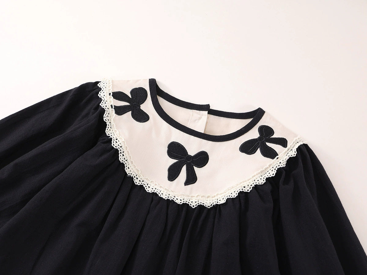 Black Bow Doll Style Dress