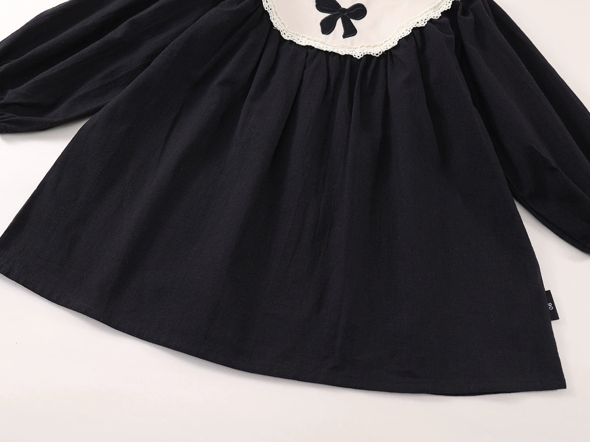 Black Bow Doll Style Dress