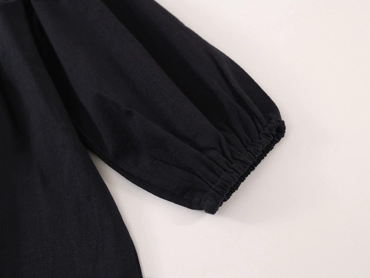 Black Bow Doll Style Dress