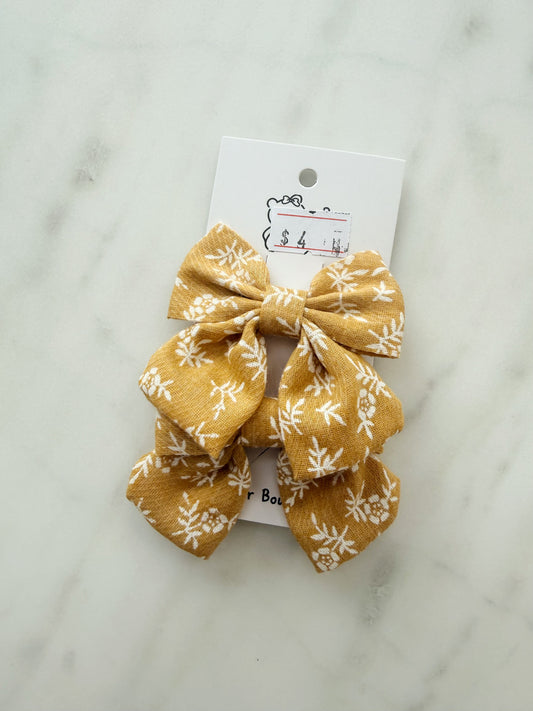 Little Garden Fabric Bows
