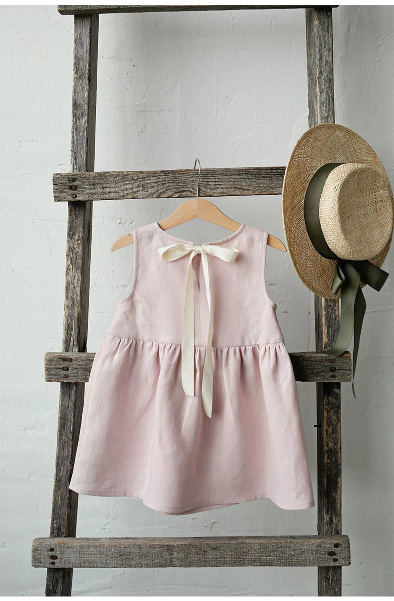 Blush Everyday Dress – Minimal Embroidered Dress