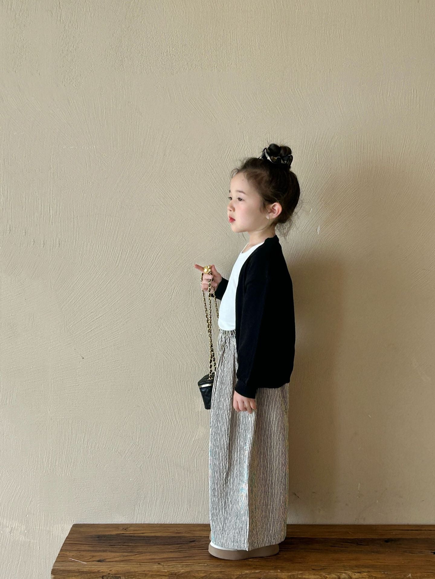 Striped Cotton Wide-Leg Pants