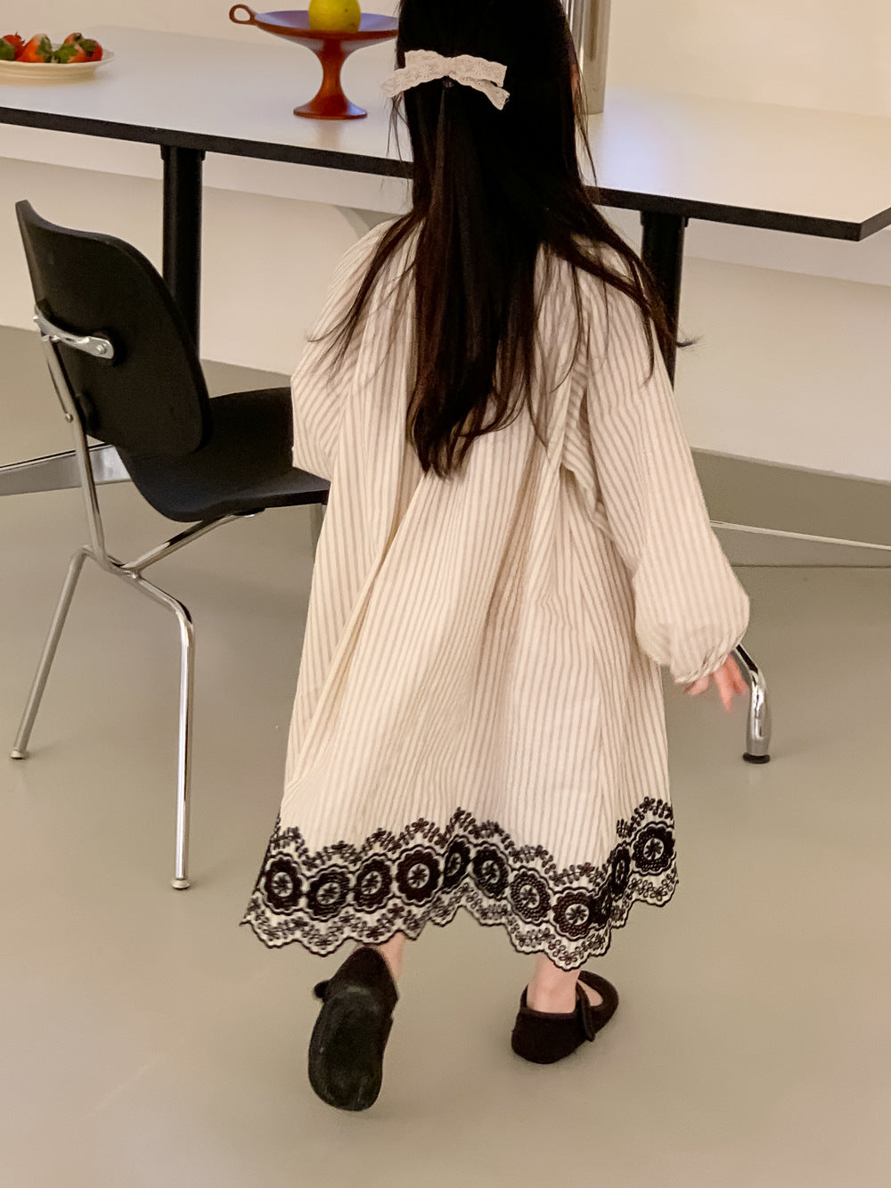 Striped Dress with Tassels