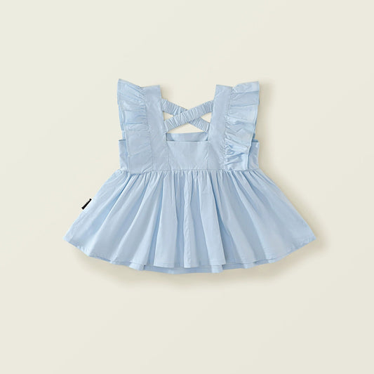 Summer soft blue top