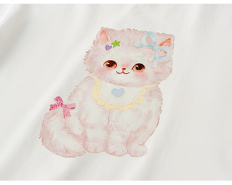 Sweet Kitty Ruffle Tee