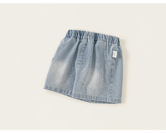 Sparkle Denim Shorts