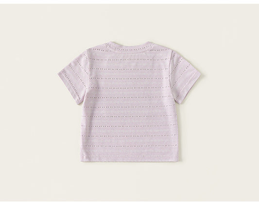 Blush Bow Pointelle Tee