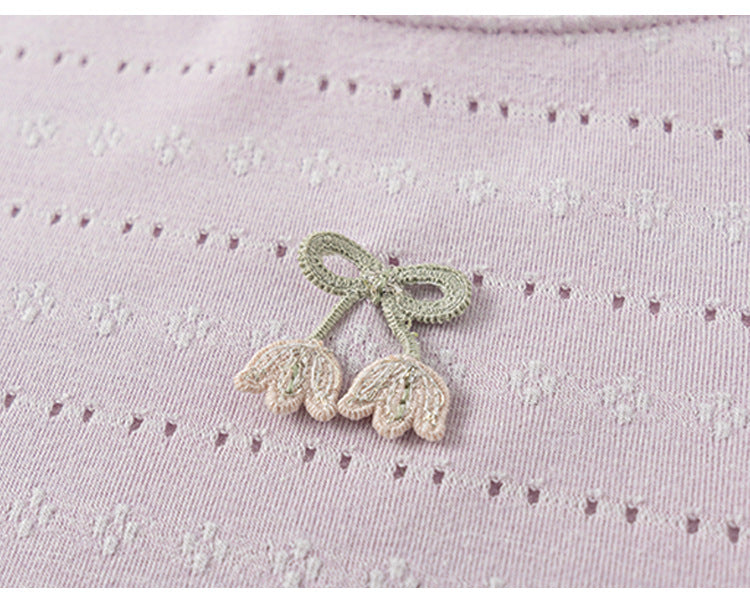 Blush Bow Pointelle Tee