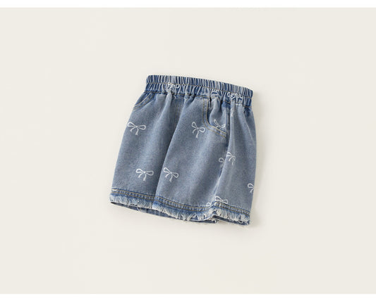 Sweet Bow Denim Shorts