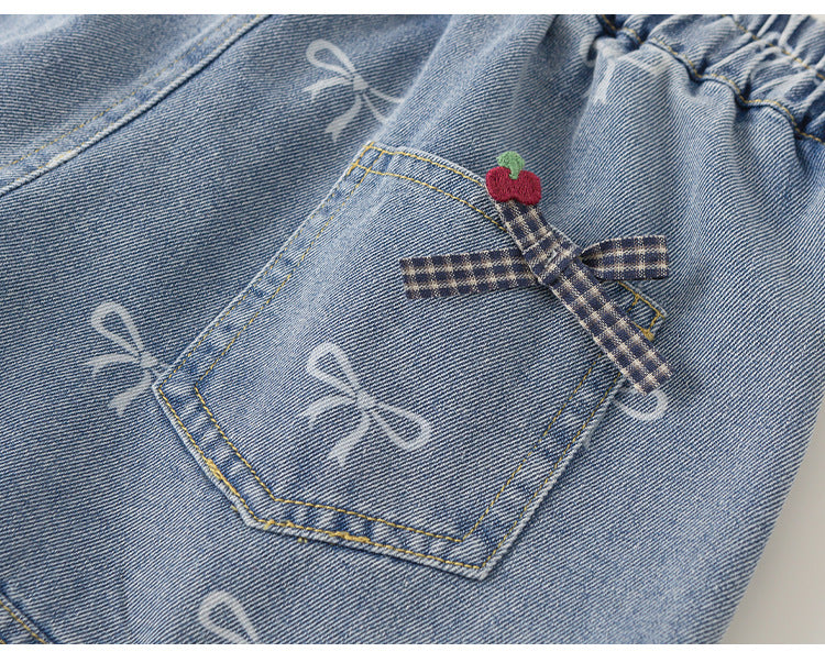 Sweet Bow Denim Shorts