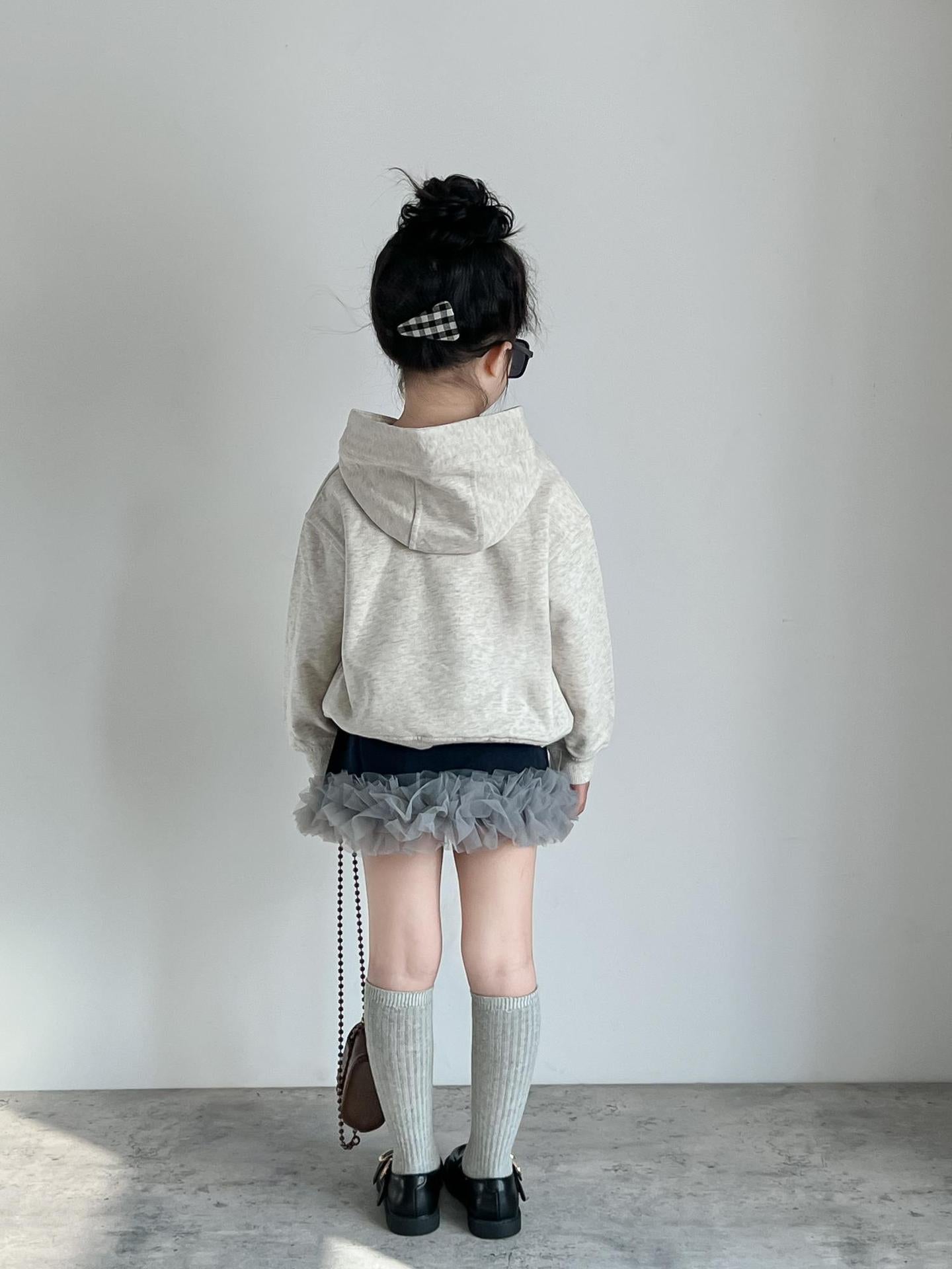 Velvet Ruffle Trim Skirt Shorts
