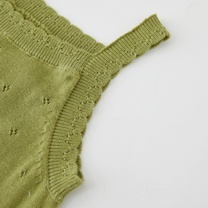 Knitted Bow Tank Tops (4 colors)