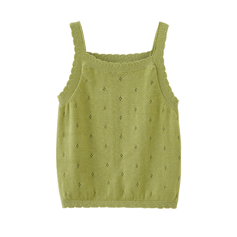 Knitted Bow Tank Tops (4 colors)