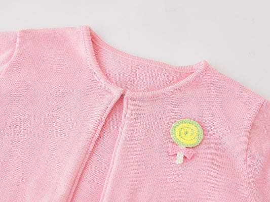 Sweet Treats Embroidered Knit Cardigan