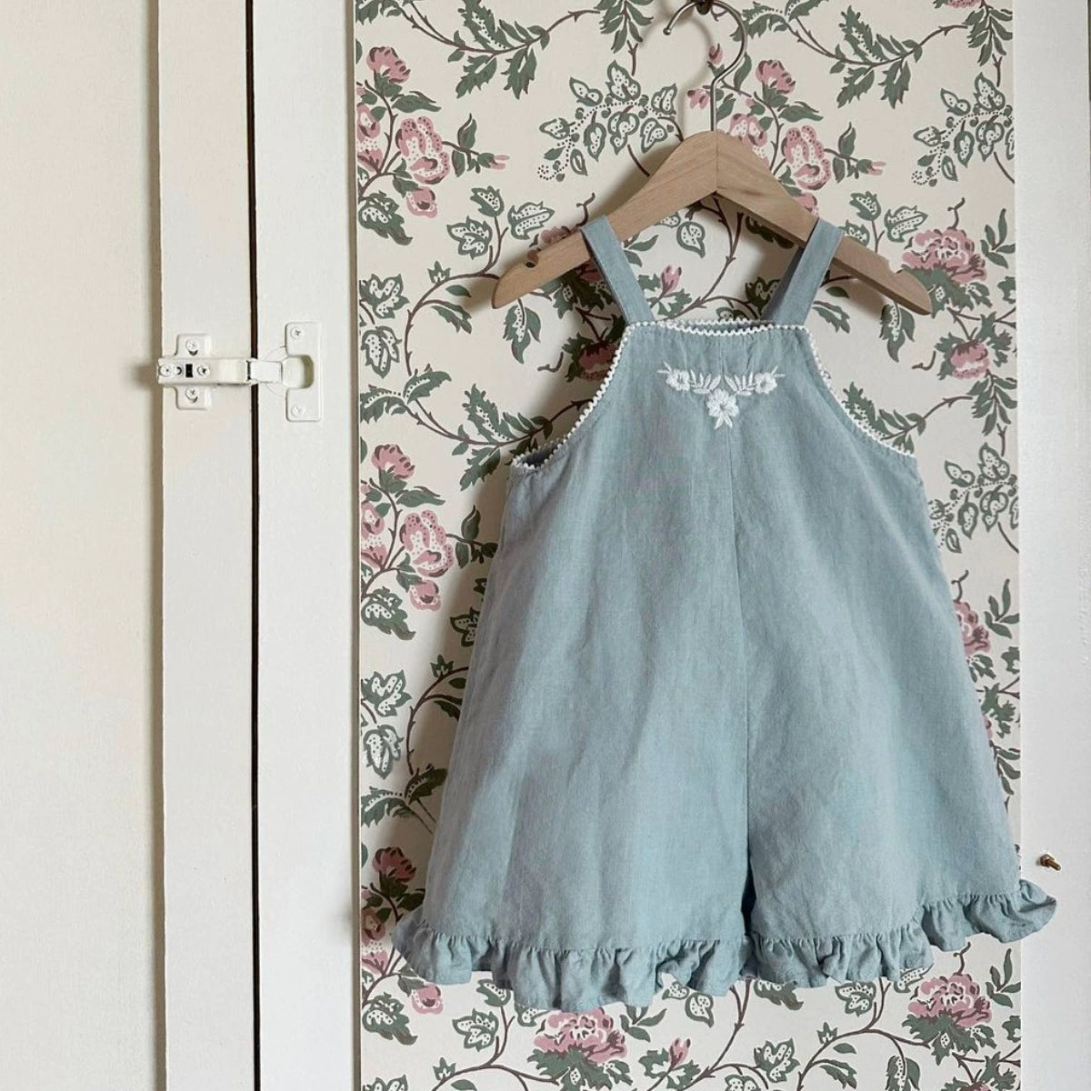 Blue Little Flower Overall