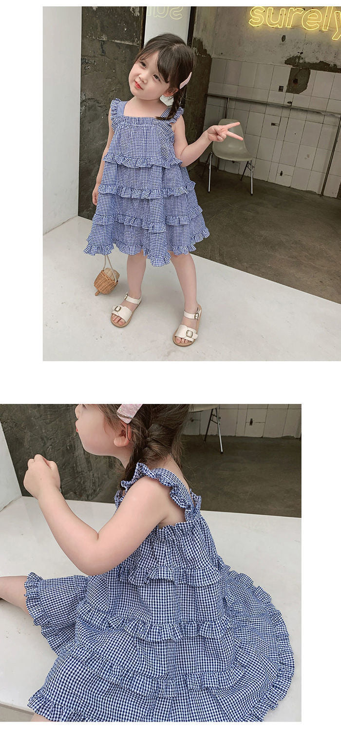 Bluebell Gingham Twirl Dress