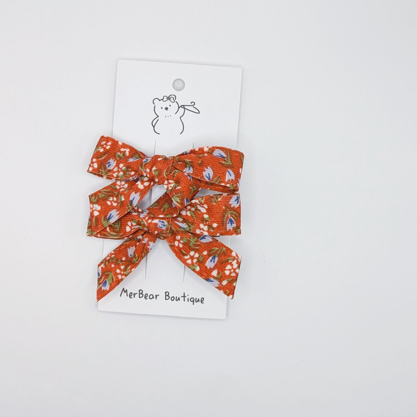 Purple Bow Clips