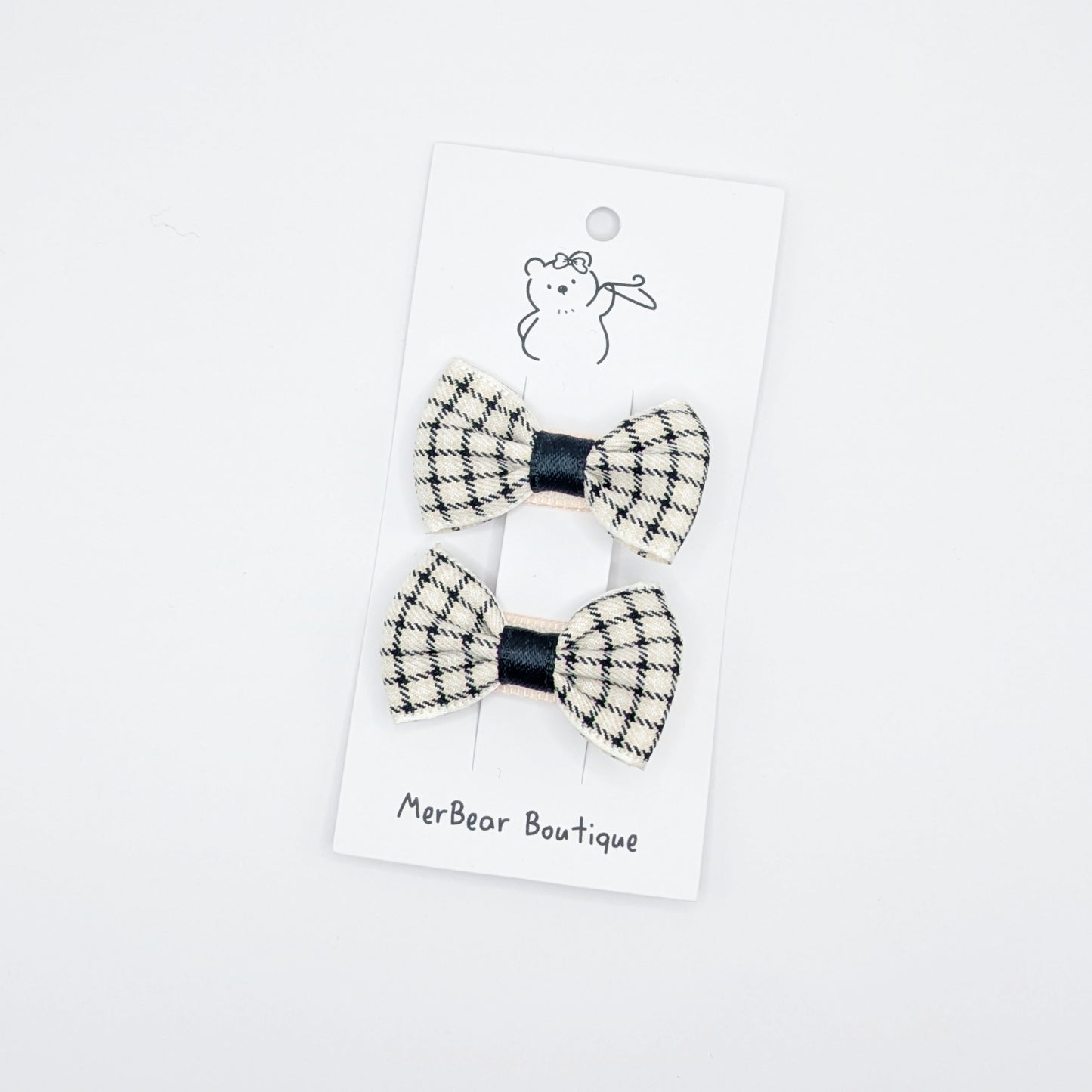 Black Bow Clips