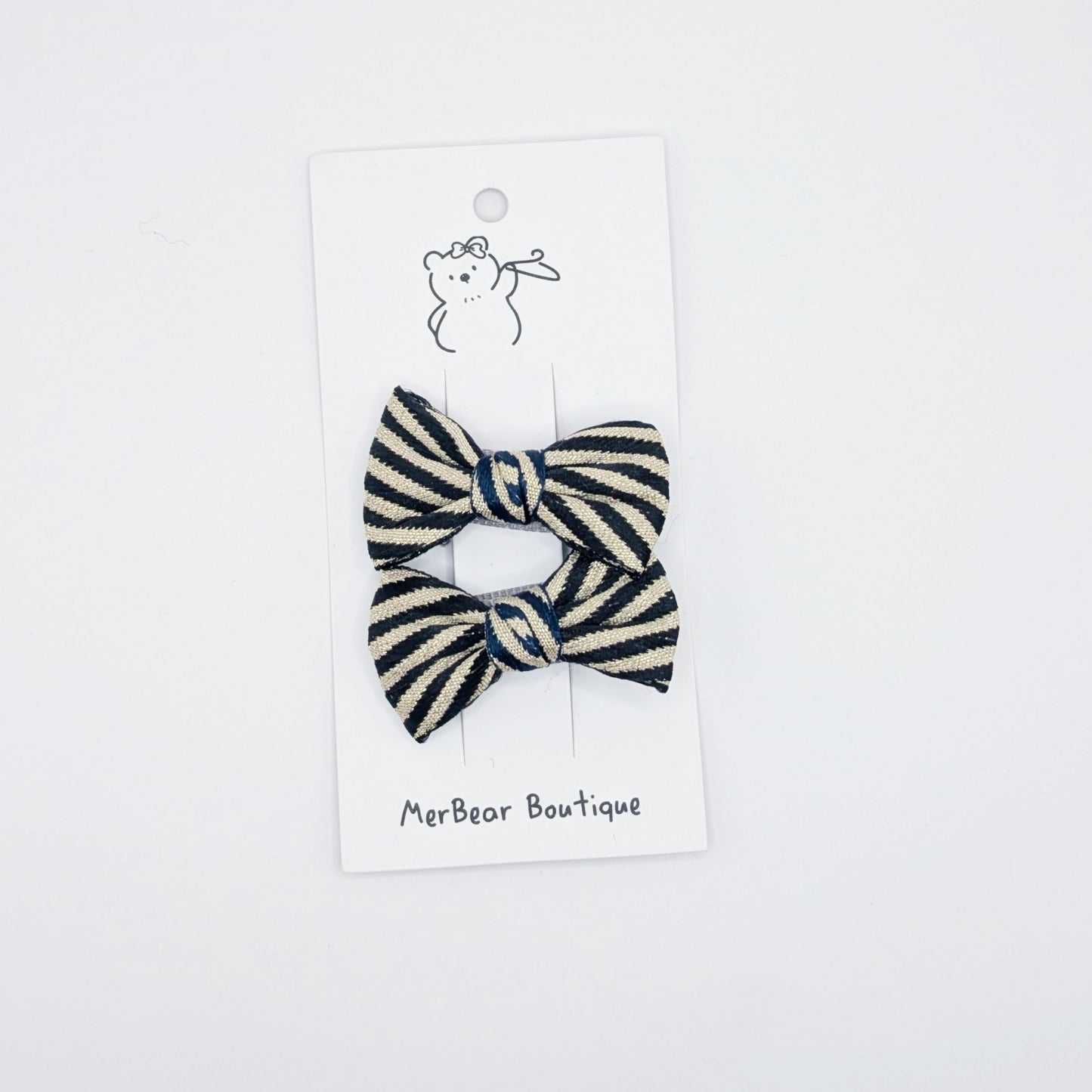 Black Bow Clips