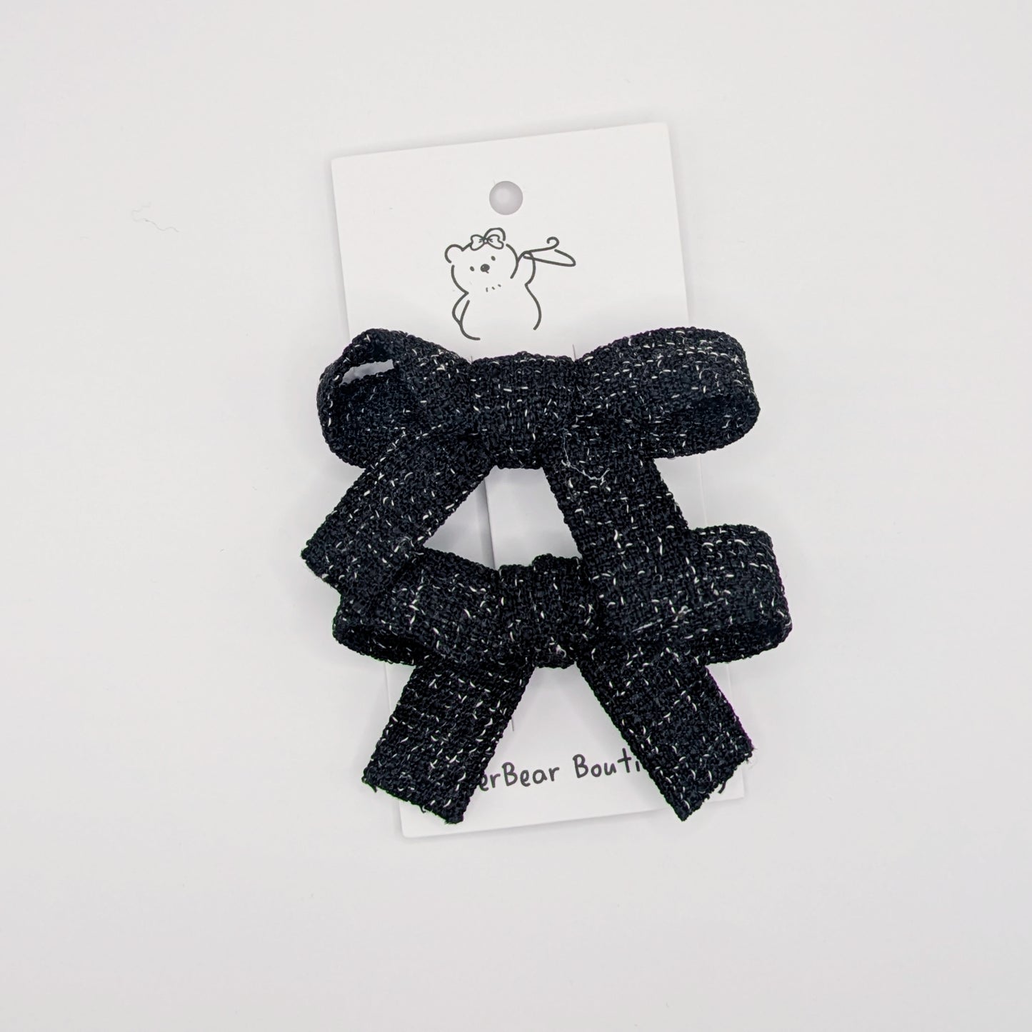 Black Bow Clips