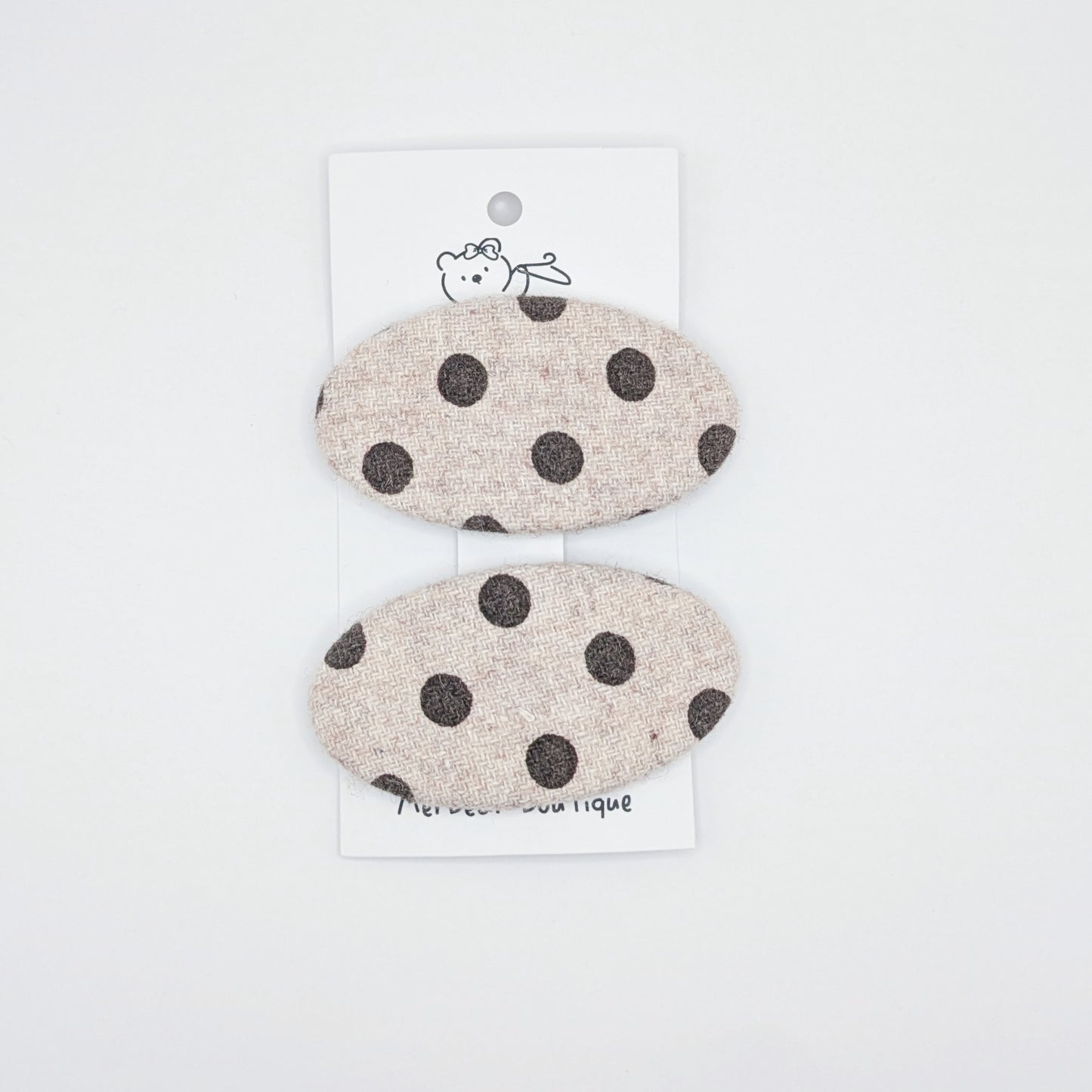 Brown Bow Clips