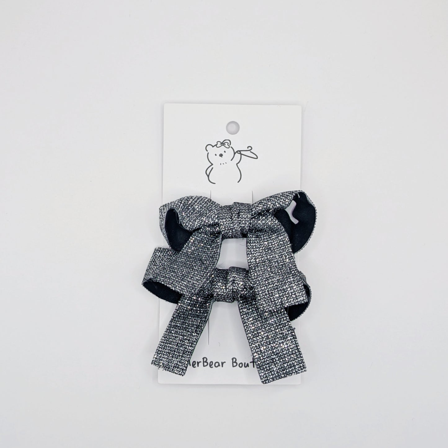 Silver Bow Clips