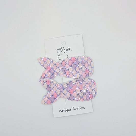 Glitter Mermaid Tail Hair Clips