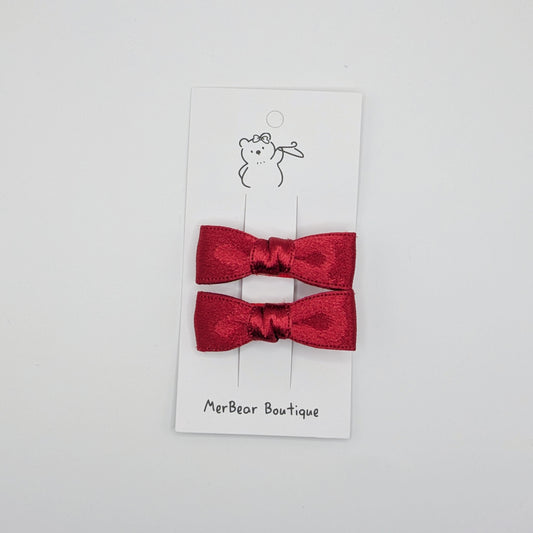 Festive Bow Hair Clip Sets (Set of 2)