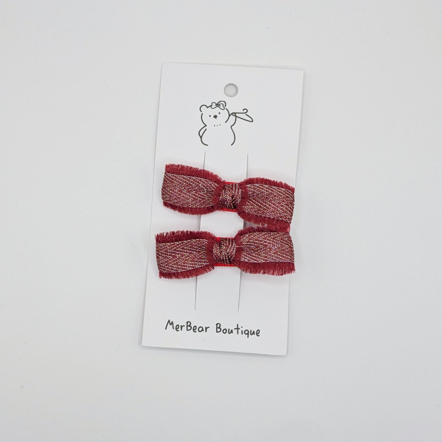 Festive Bow Hair Clip Sets (Set of 2)
